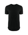Next Level Apparel Men's Cotton Long Body Crew BLACK