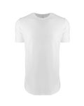 Next Level Apparel Men's Cotton Long Body Crew WHITE
