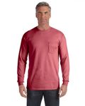Comfort Colors Adult Heavyweight RSLong-Sleeve Pocket T-Shirt Crimson