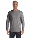 Comfort Colors Adult Heavyweight RSLong-Sleeve Pocket T-Shirt Grey