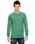 Comfort Colors Adult Heavyweight RSLong-Sleeve Pocket T-Shirt Island Green