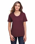 CORE365 Ladies' Fusion ChromaSoft Performance T-Shirt Burgundy