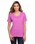 CORE365 Ladies' Fusion ChromaSoft Performance T-Shirt Charity Pink