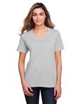 CORE365 Ladies' Fusion ChromaSoft Performance T-Shirt Platinum