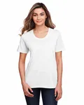 CORE365 Ladies' Fusion ChromaSoft Performance T-Shirt WHITE