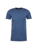 Next Level Apparel Men's Sueded Crew Hthr Cool Blue