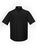 CORE365 Men's Tall Optimum Short-Sleeve Twill Shirt BLACK