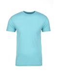 Next Level Apparel Men's Sueded Crew Tahiti Blue