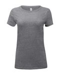 Threadfast Apparel Ladies' Triblend Short-Sleeve T-Shirt Grey Triblend