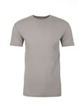 Next Level Apparel Men's Sueded Crew Light Gray