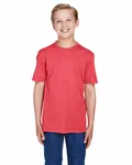 Team 365 Youth Sonic Heather Performance T-Shirt Sp Red Heather