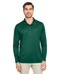 Team 365 Men's Zone Performance Long Sleeve Polo SPORT FOREST