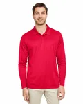 Team 365 Men's Zone Performance Long Sleeve Polo SPORT RED