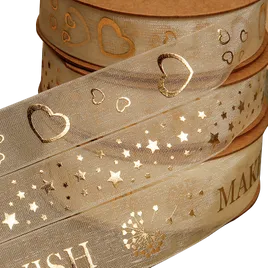 Pre-Designed Hot Stamping Ribbon - Custom Socks Now