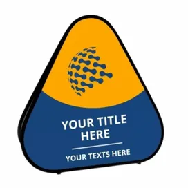 Triangle Pop Up Banners - Custom Socks Now