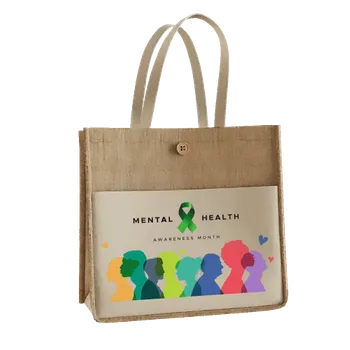 Jute Tote Bags - Custom Socks Now