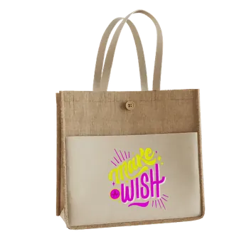 Jute Tote Bags - Custom Socks Now
