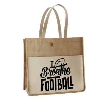 Jute Tote Bags - Custom Socks Now
