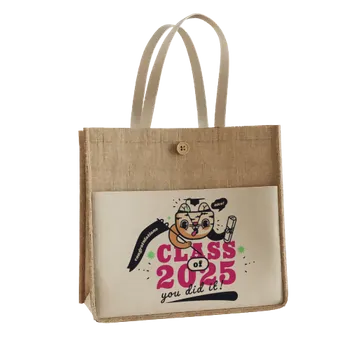 Jute Tote Bags - Custom Socks Now