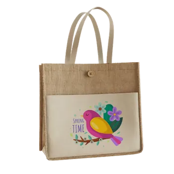 Jute Tote Bags - Custom Socks Now