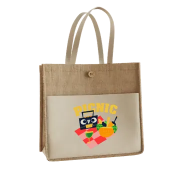 Jute Tote Bags - Custom Socks Now