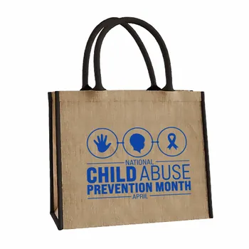 Jute Tote Bags - Custom Socks Now