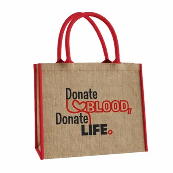 Jute Tote Bags - Custom Socks Now