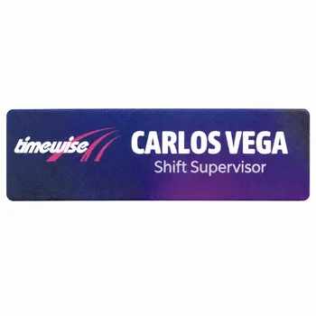 UV Printed Name Badges - Custom Socks Now