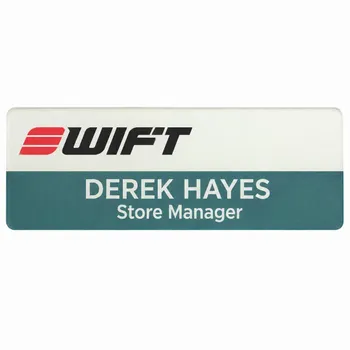 Acrylic Name Badges - Custom Socks Now
