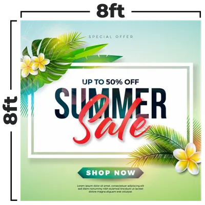 8 x 8 ft - Custom Socks Now