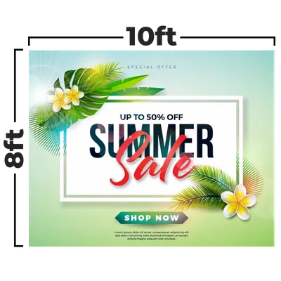 10 x 8 ft - Custom Socks Now