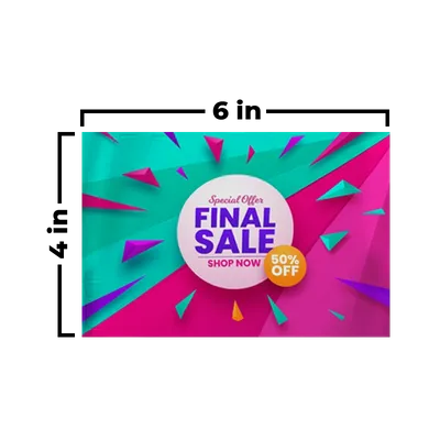 6 x 4 in - Custom Socks Now