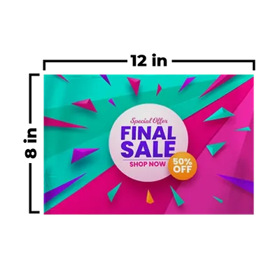 12 x 8 in - Custom Socks Now