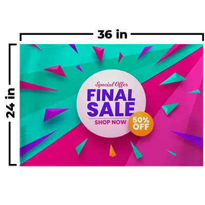 36 x 24 in - Custom Socks Now