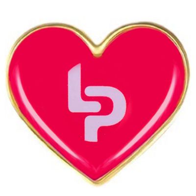 Heart Lapel Pin Heart Lapel Pin - Custom Socks Now