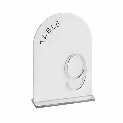 Metallic Table Numbers