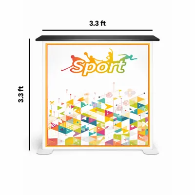 3.3 x 3.3 ft - Custom Socks Now