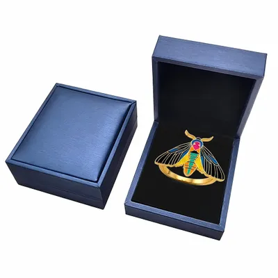 Blue PU Box - Custom Socks Now