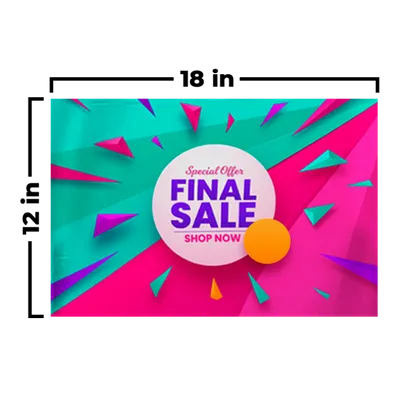 18 x 12 in - Custom Socks Now