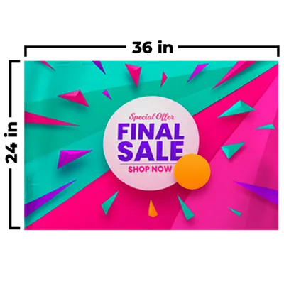 36 x 24 in - Custom Socks Now