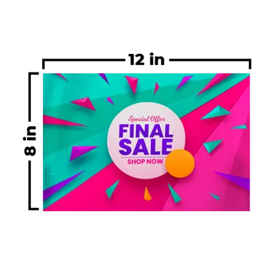 12 x 8 in - Custom Socks Now