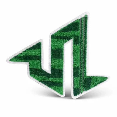 Multi Color Chenille Patch - Custom Socks Now