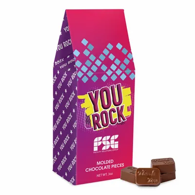 Molded Chocolate Gable Box - Custom Socks Now