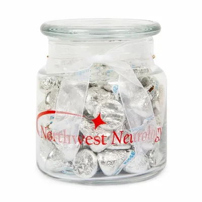 22oz. Glass Jar - Hershey's Chocolate Kisses - Custom Socks Now
