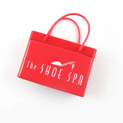 Dark Pink Shopping Bag Tin - Custom Socks Now
