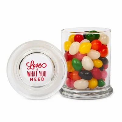 Glass Gourmet Jar - Jelly Beans - Custom Socks Now