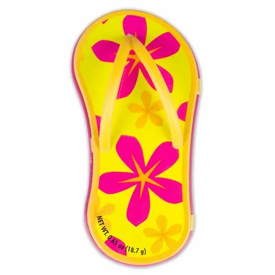 Floral Orange Flip Flop Mint Tin - Custom Socks Now