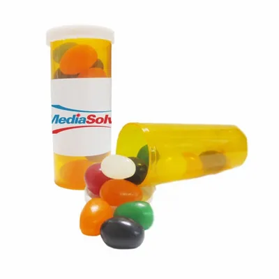 Small Promo Pill Bottles-Jelly Beans - Custom Socks Now