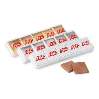 Ten Piece Chocolate Foiled Square Acetate - Custom Socks Now