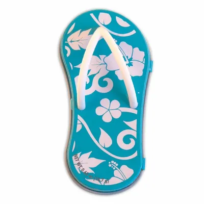 Hibiscus Blue Flip Flop Mint Tin - Custom Socks Now